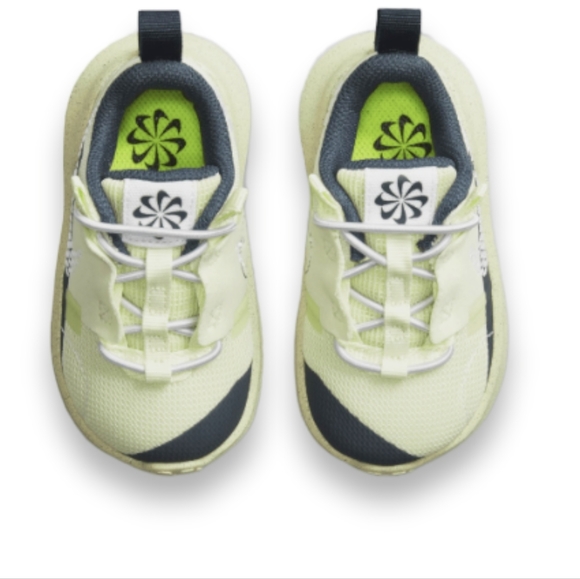 𝅺Nike Crater Impact Lime Ice/White/Armory Navy Toddler Kids' Shoe - Picture 3 of 4